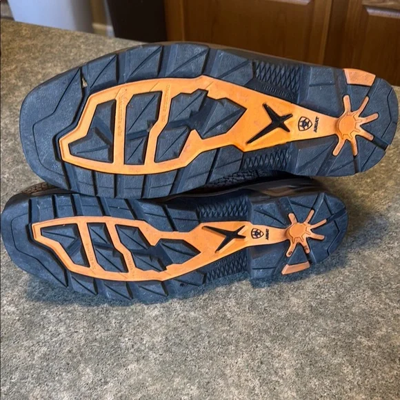 Ariat Black & Orange Intrepid VentTEK Composite Toe Work Boot - Picture 4 of 5